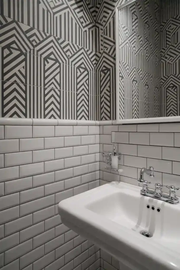 Graphic Black and White Wallpaper