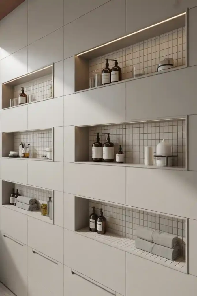 Built-In Wall Niches for Seamless Storage