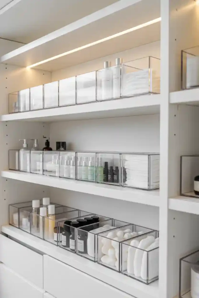 Clear Storage Bins for Easy Visibility