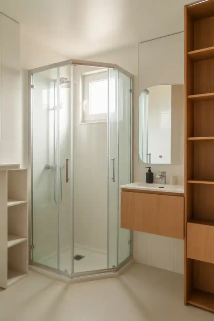  Corner Shower Layout