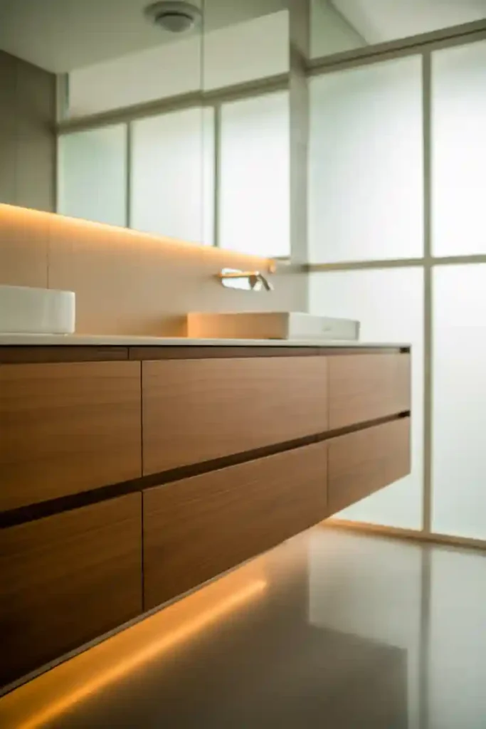 Floating Vanities for a Light, Modern Feel