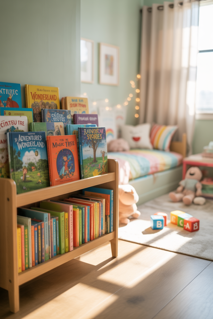 Forward-Facing Bookshelves for Visibility