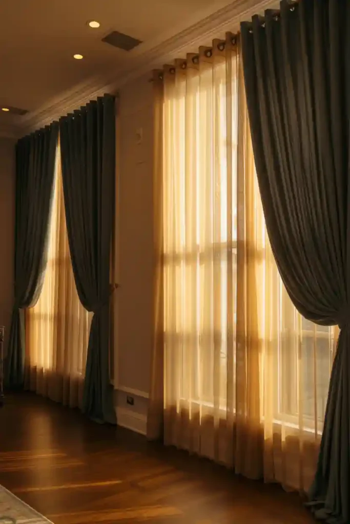Layered Window Treatments for Depth and Luxury
