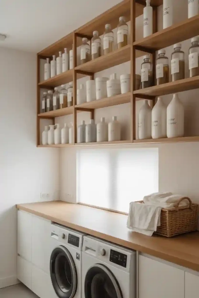 Open Shelving with Simple Styling