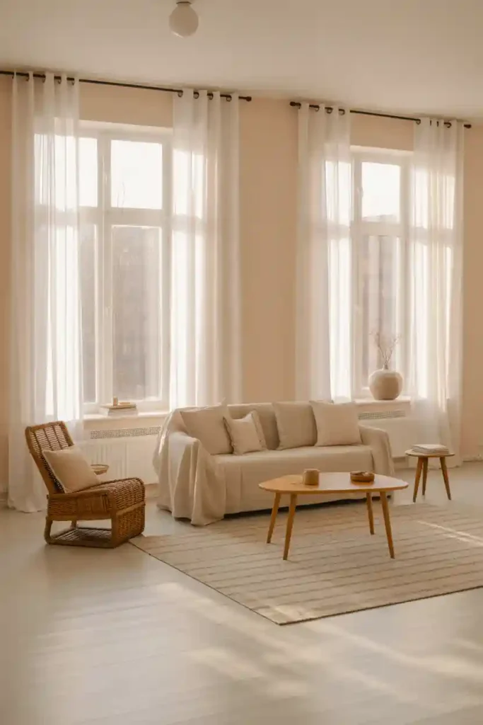Sheer Curtains for Airy Ambiance