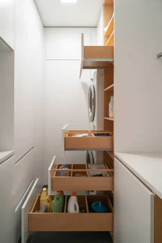 Slim Cabinets and Pull-Out Storage