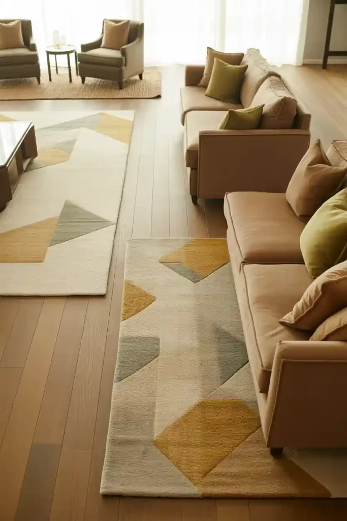 Use Area Rugs to Define Spaces