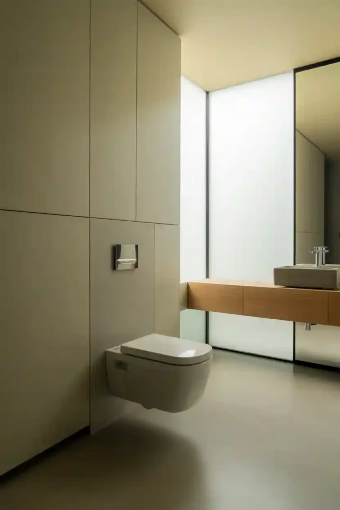 Wall-Mounted Toilets for a Cleaner Look