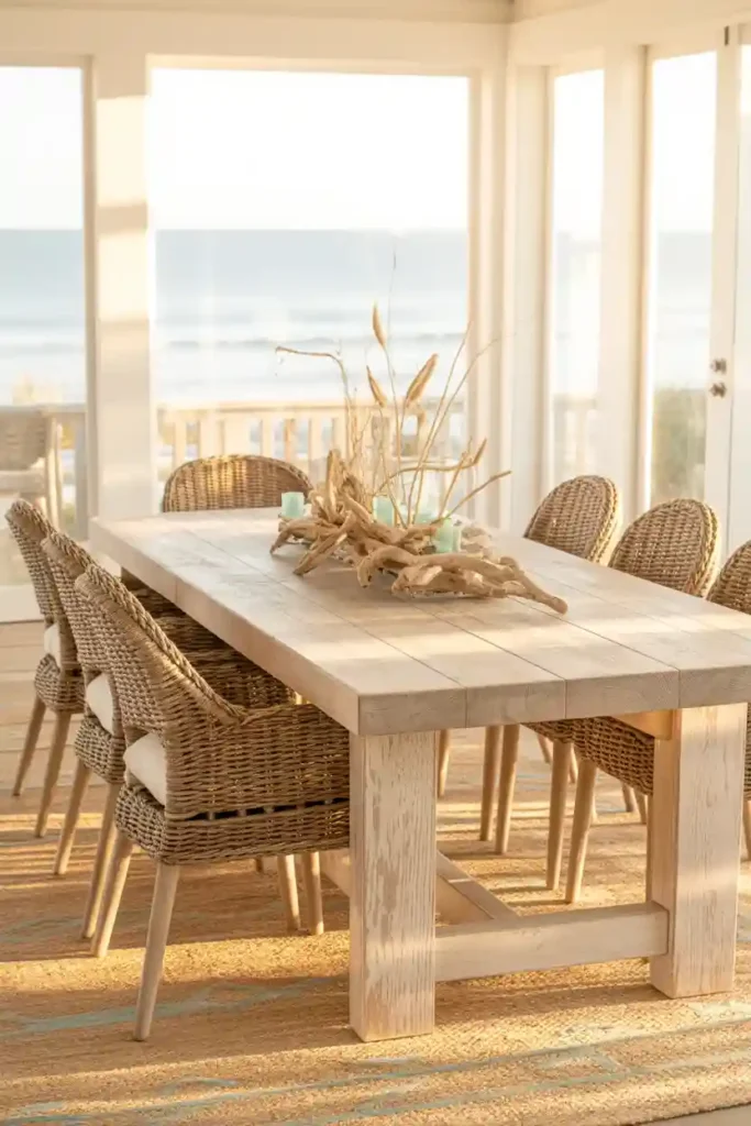 Weathered Wood Dining Table