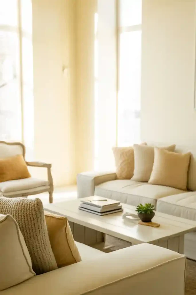 White Walls with Warm Undertones