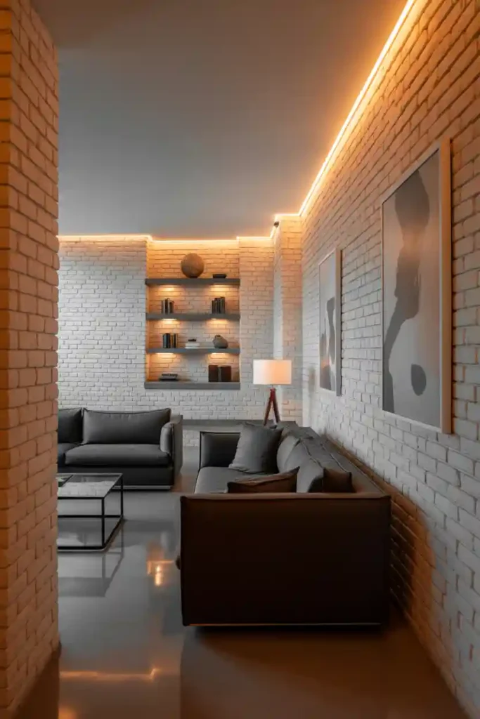 Painted Brick for a Modern Look