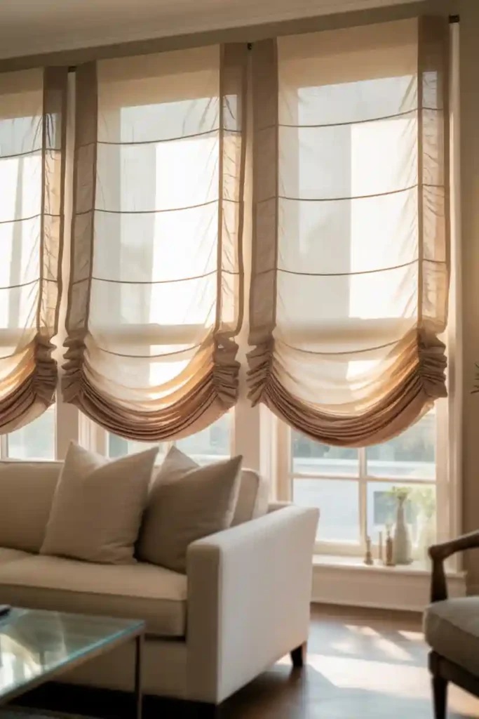 Roman Shades for Tailored Sophistication