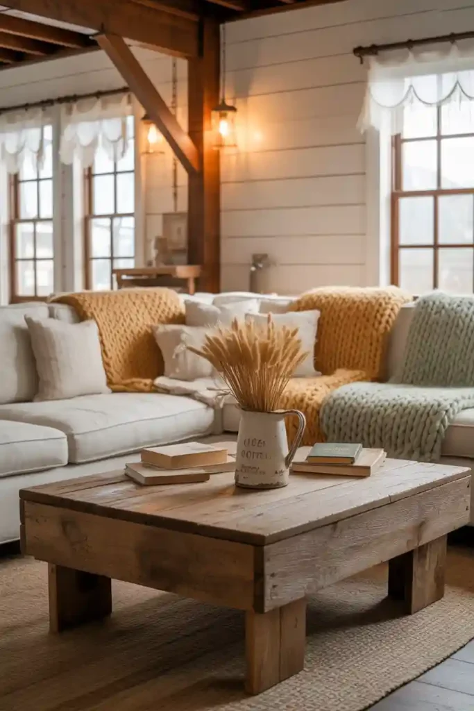 Rustic Wooden Coffee Table