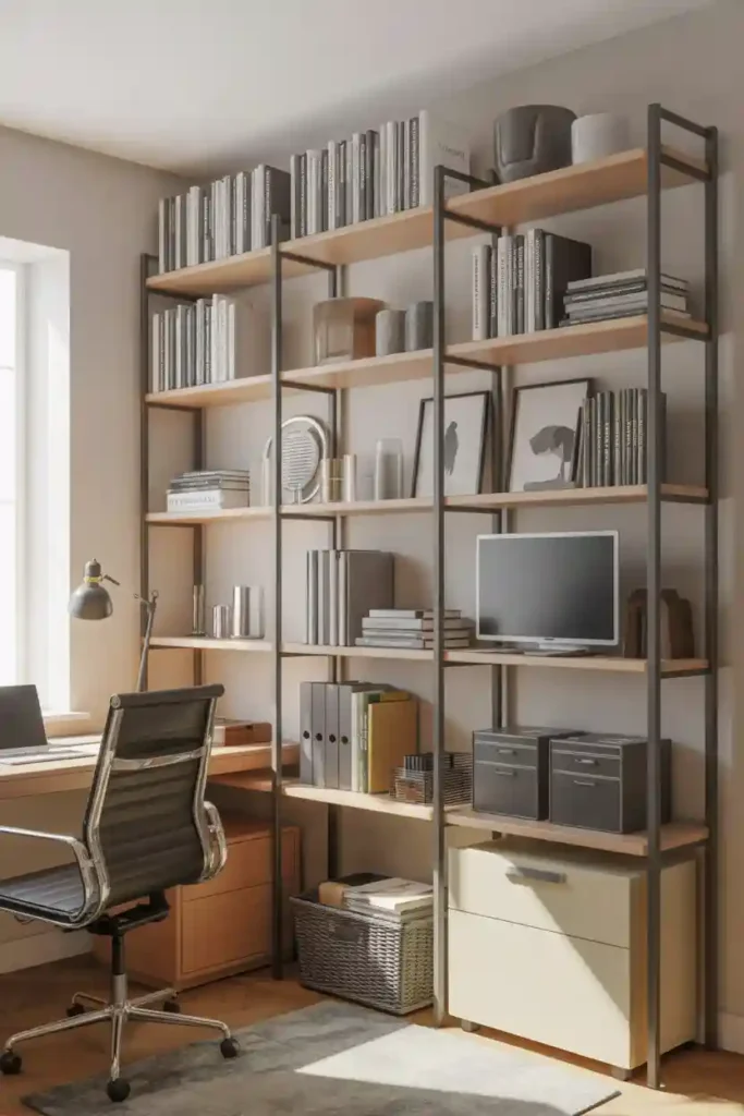 Vertical Tall Shelving Unit