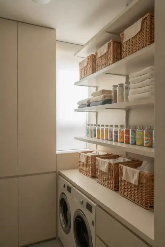 Wall-Mounted Shelving for Open Access