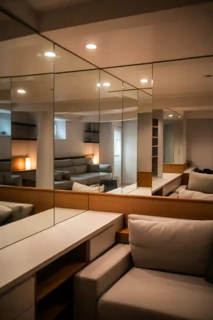 Add Mirrors to Open Up the Space