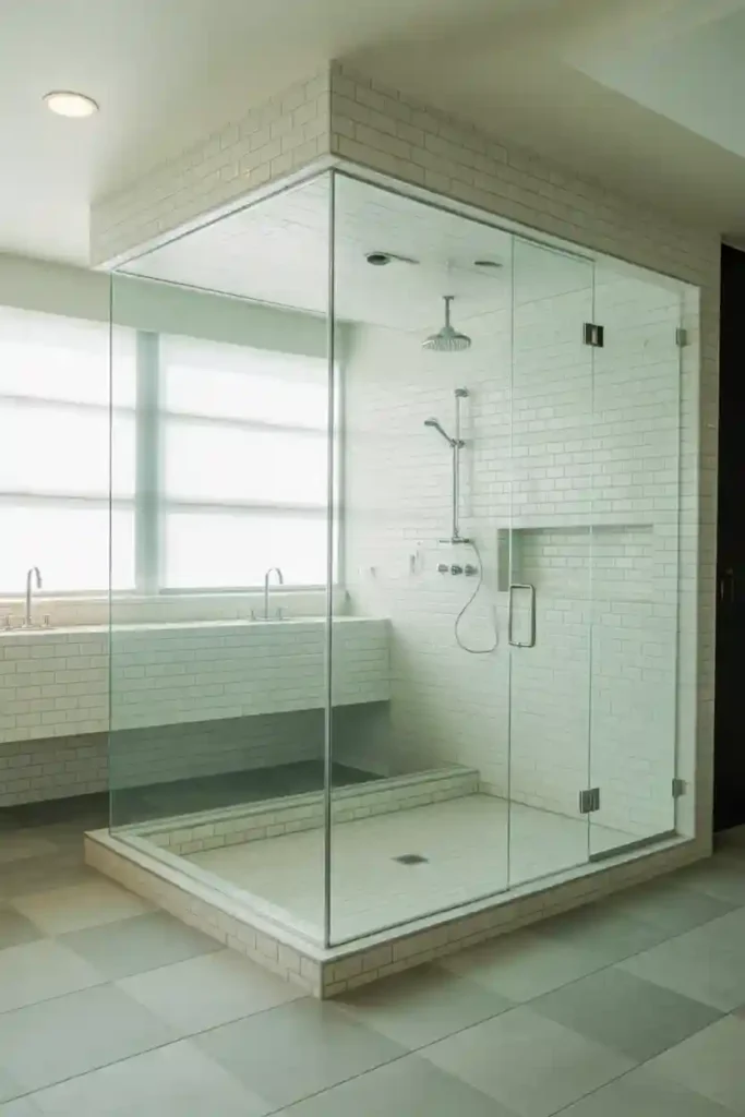  Add a Frameless Glass Shower