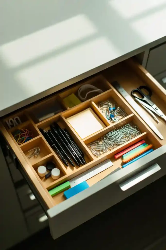 Drawer Organizers for Desk Essentials