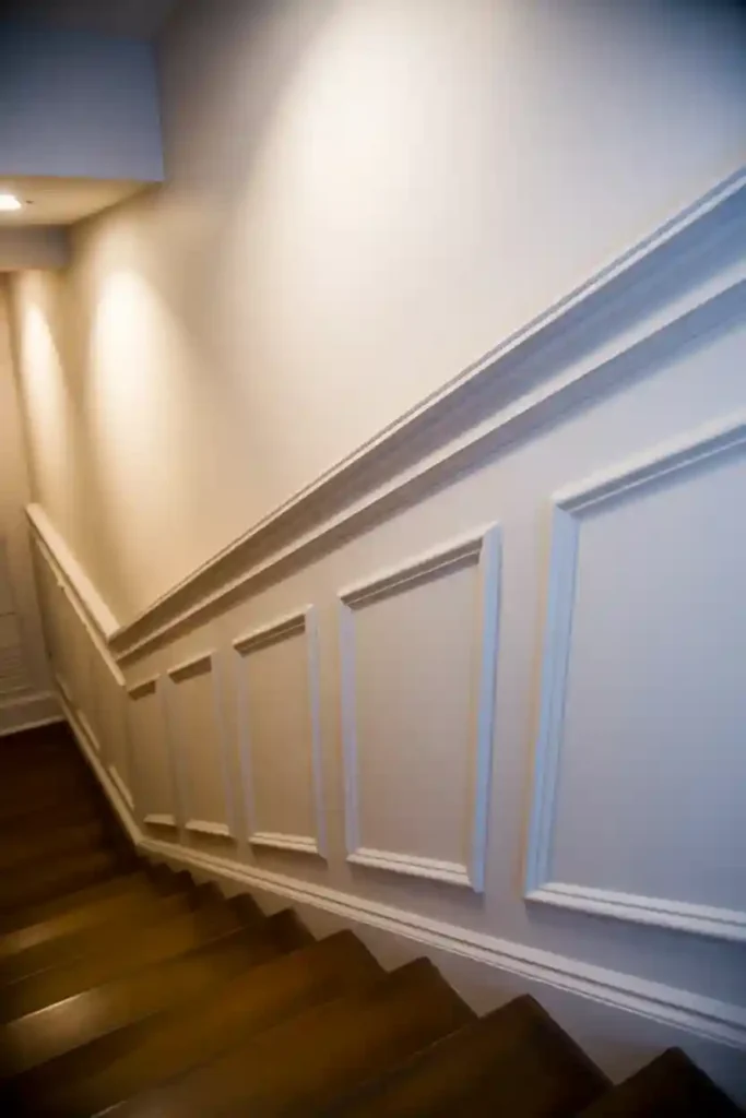  Finished Drywall with Decorative Trim