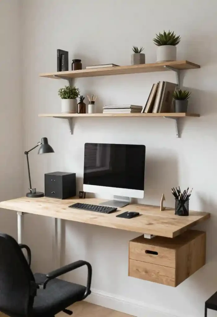 Floating Desk Storage