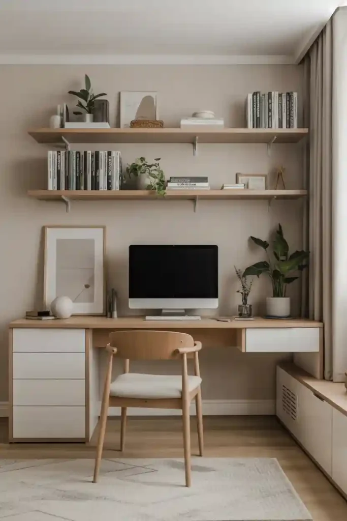 Floating Shelves for Functional Storage