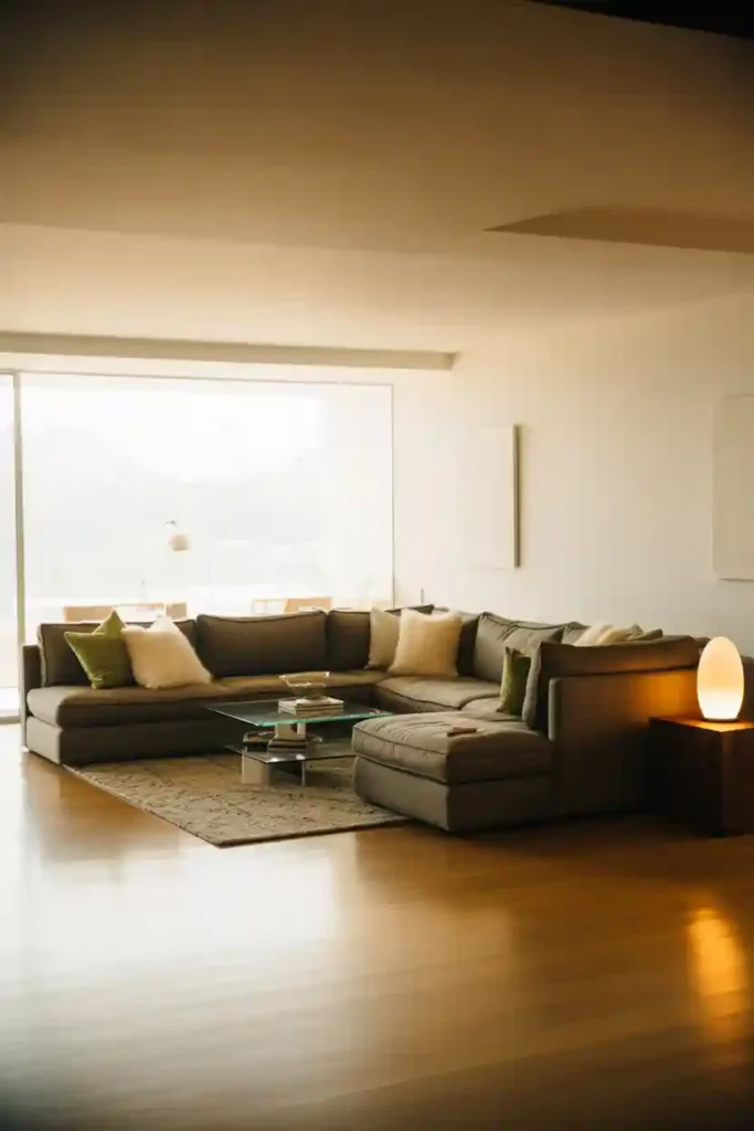 L-Shaped Seating for Open Spaces