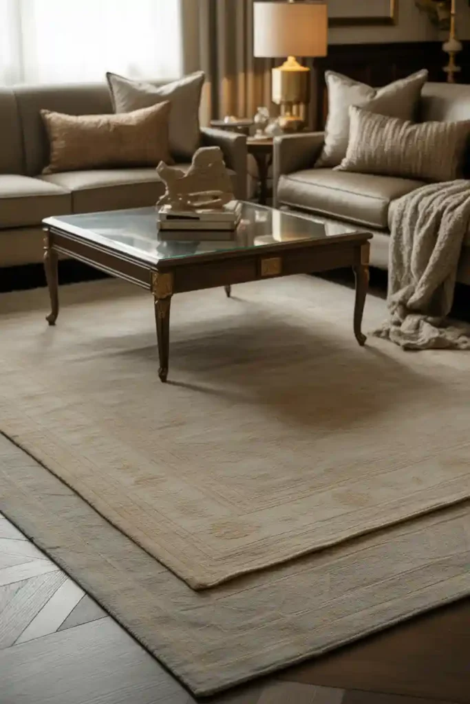 Layered Area Rugs