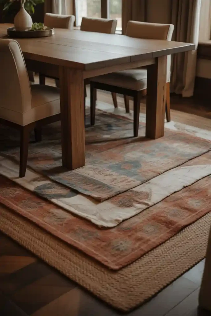 Layered Rugs for Depth and Texture
