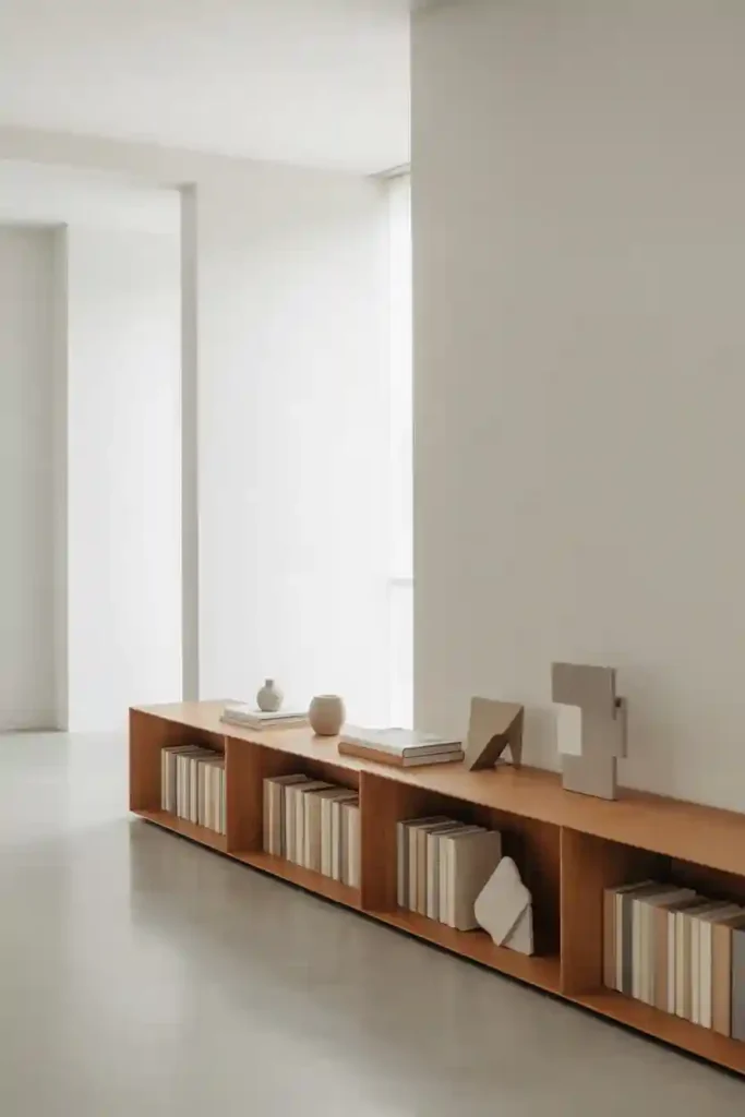 Low Profile Horizontal Bookcase