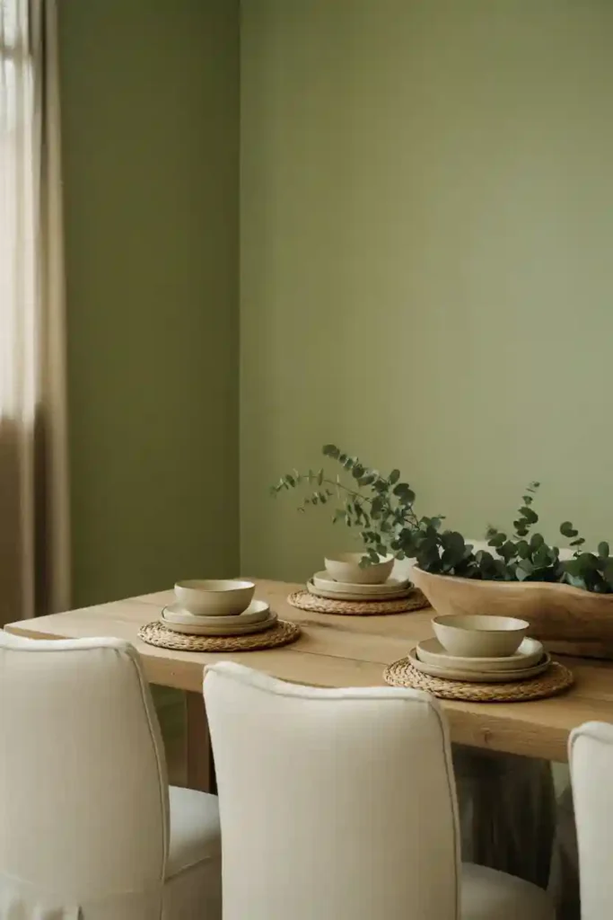 Sage Green and Cream