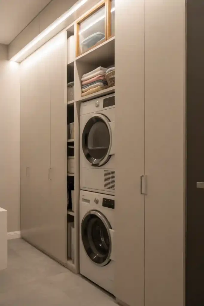 Slim Cabinets and Shallow Shelving