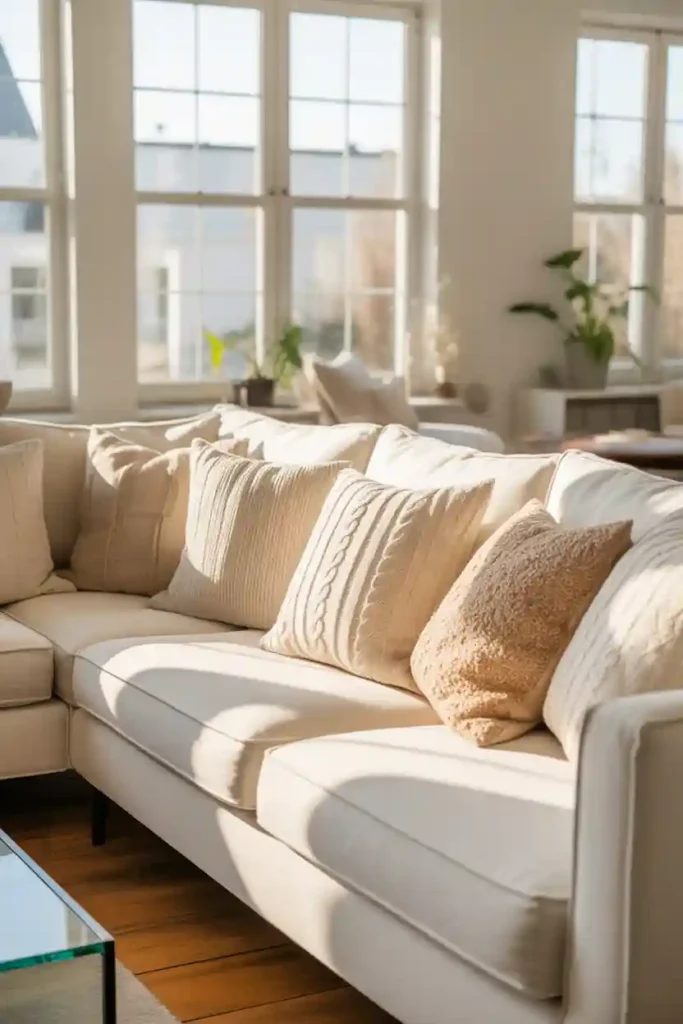 White Sofa as a Statement Piece