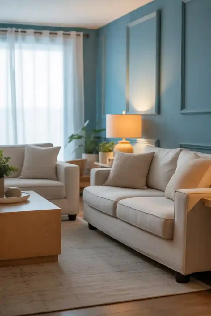 Blue Living Room Paint for Relaxed Style