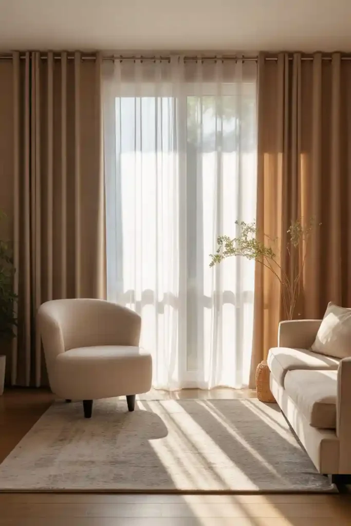  Layered Curtains for Depth and Versatility