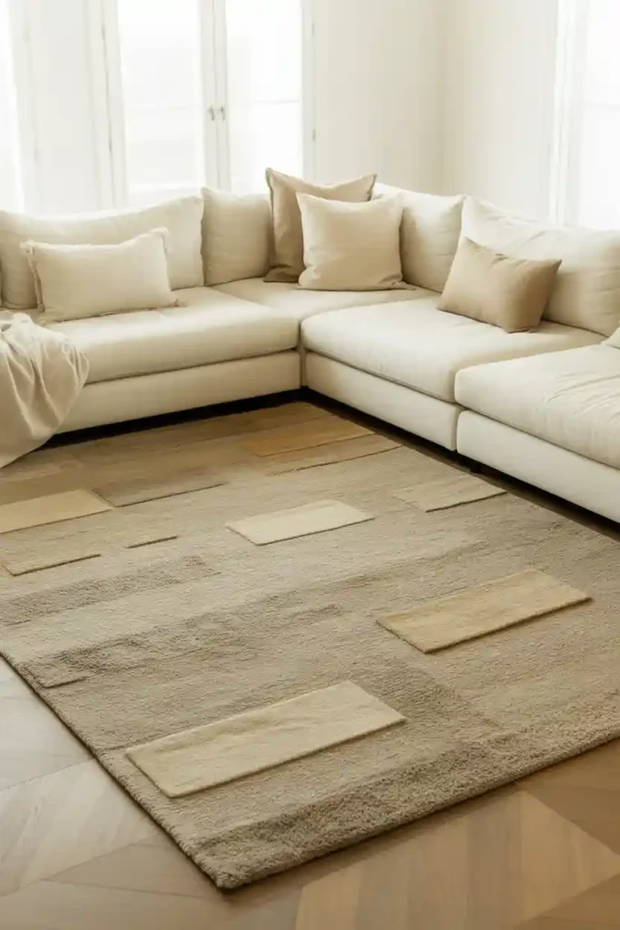 Textured Rugs in Soft Neutrals