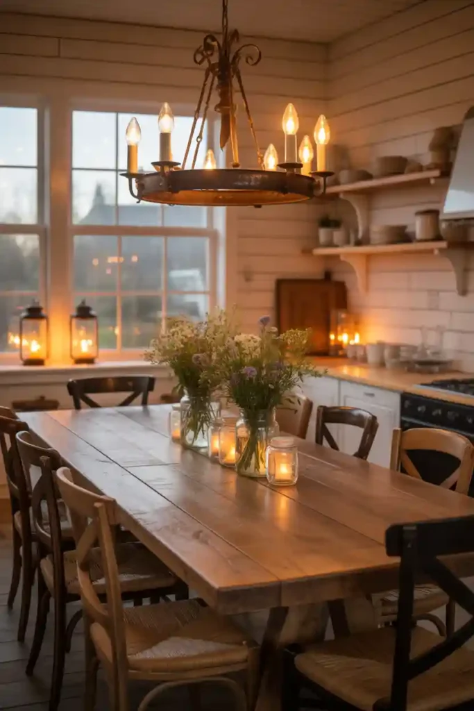 Warm Lighting with Farmhouse Chandeliers