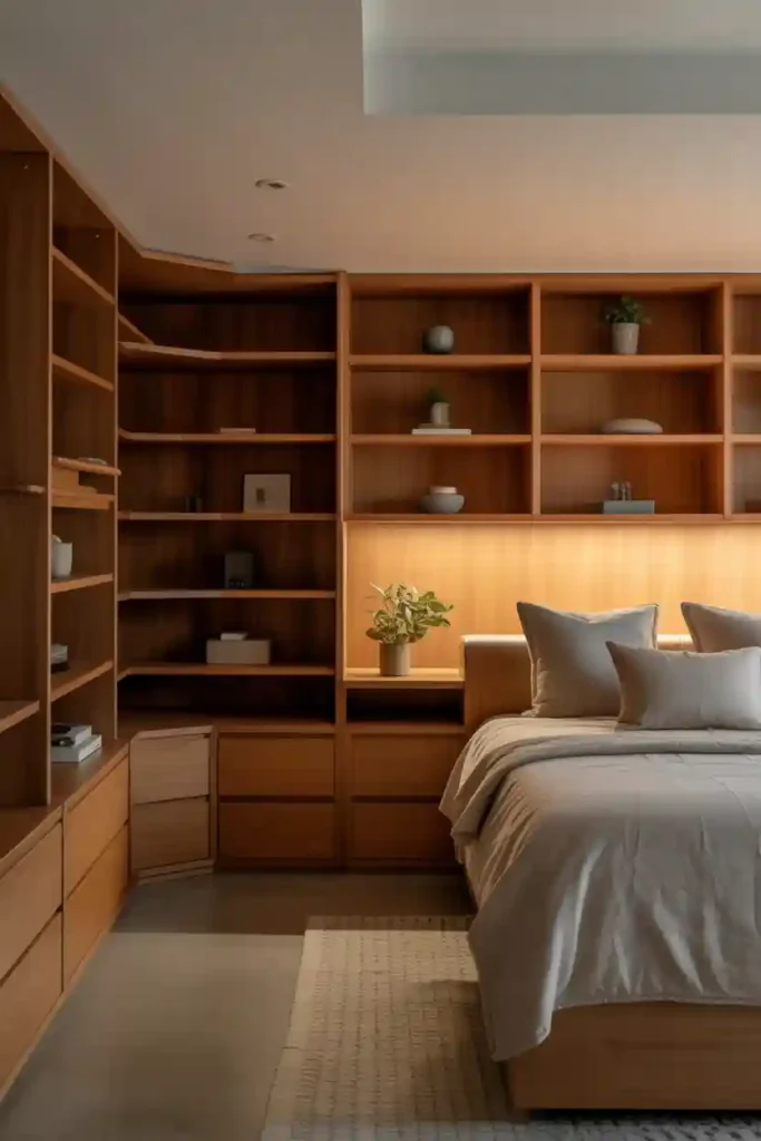 Built-In Storage for a Clutter-Free Space