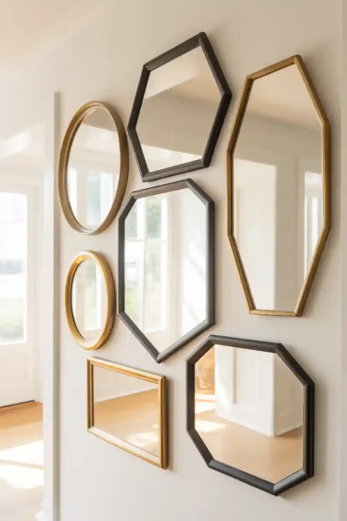 Gallery-Style Mirror Arrangement