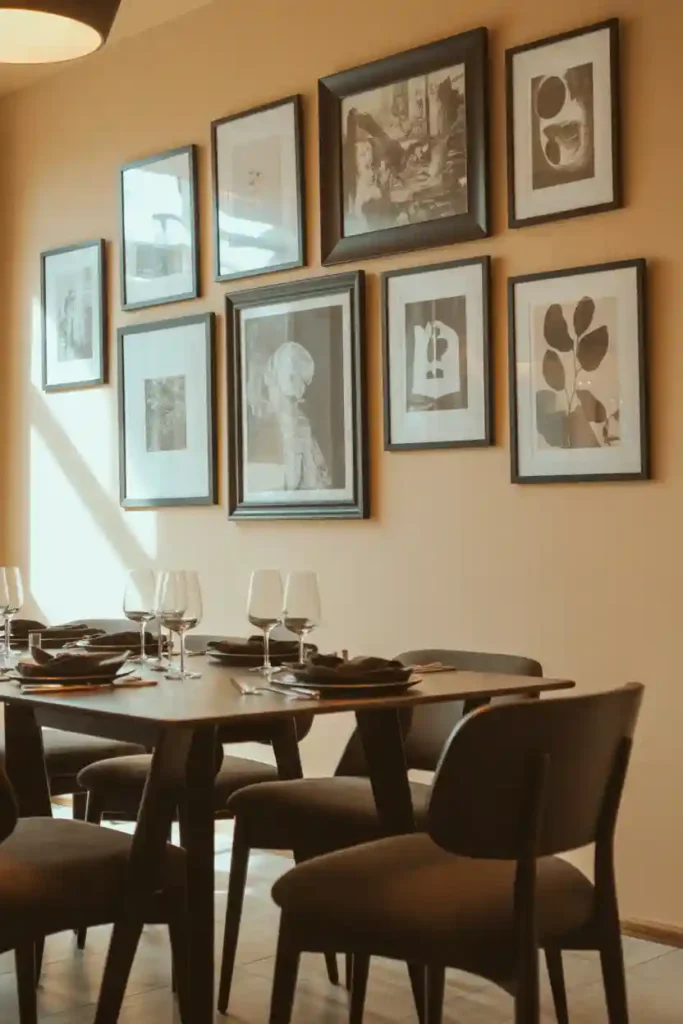 Gallery Wall as an Accent Feature