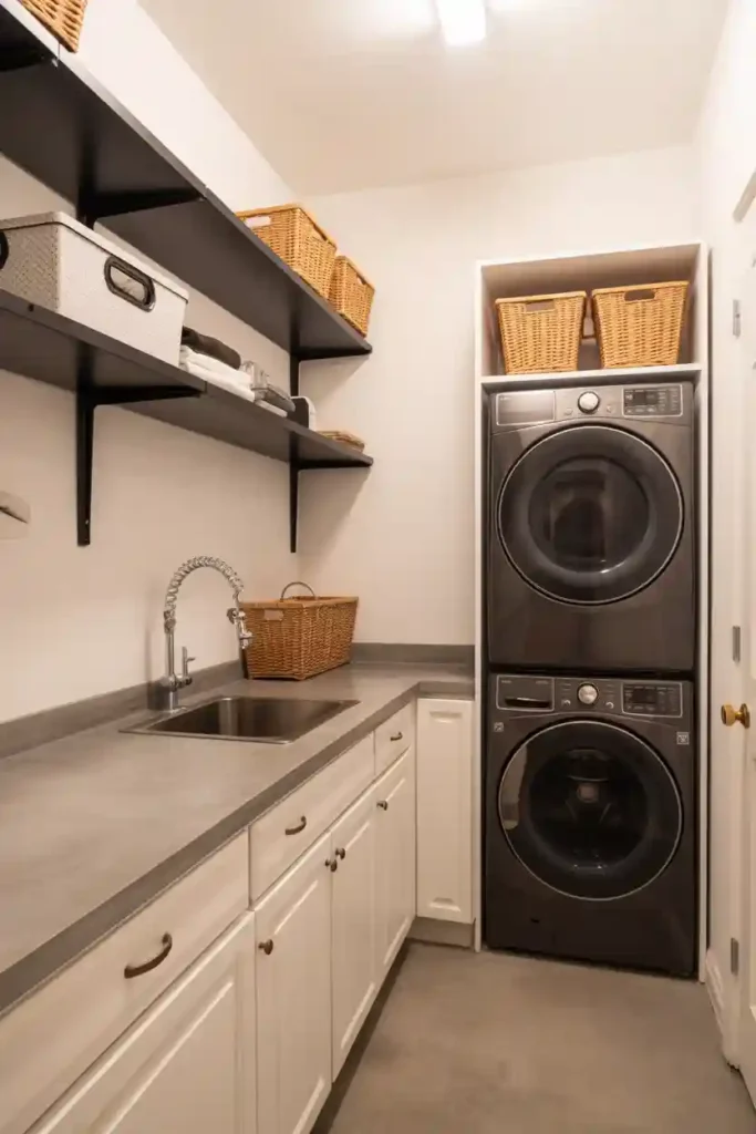 Industrial Chic Laundry Room 