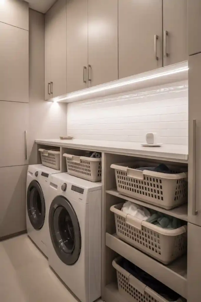 Laundry Baskets with Sorting Compartments