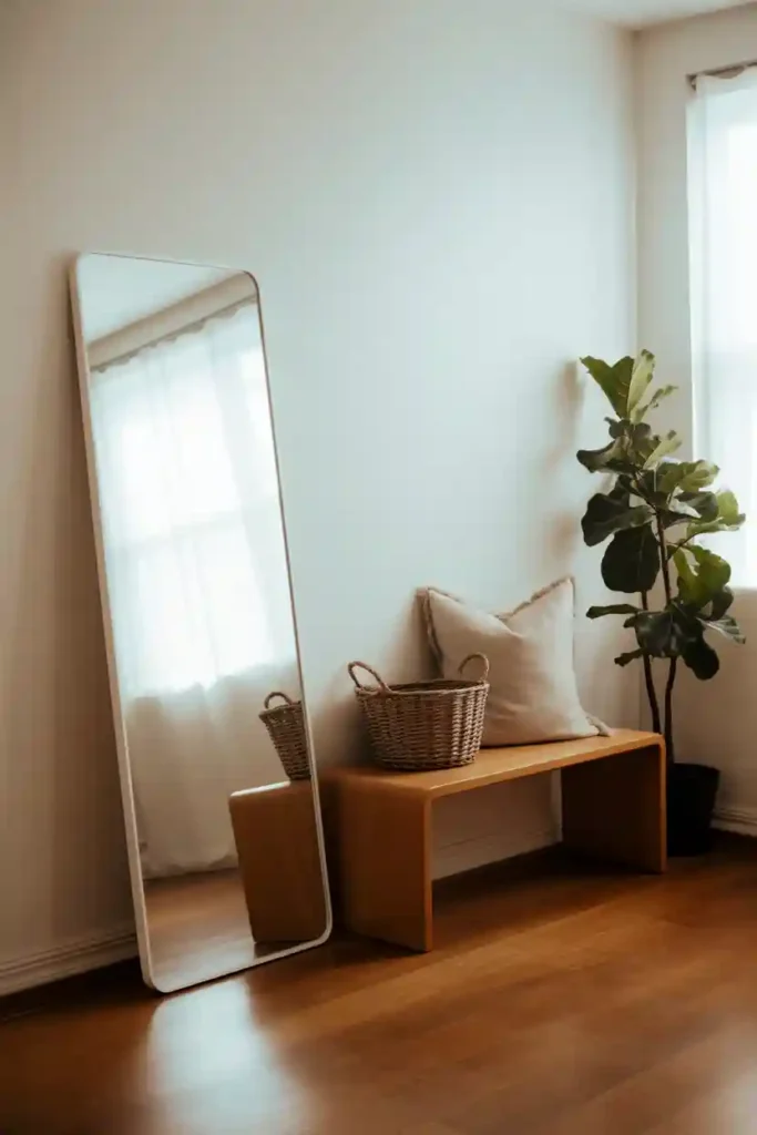 Leaning Mirror for Casual Elegance