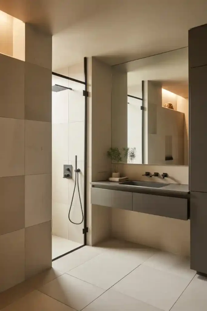 Matte Black Fixtures for Refined Contrast