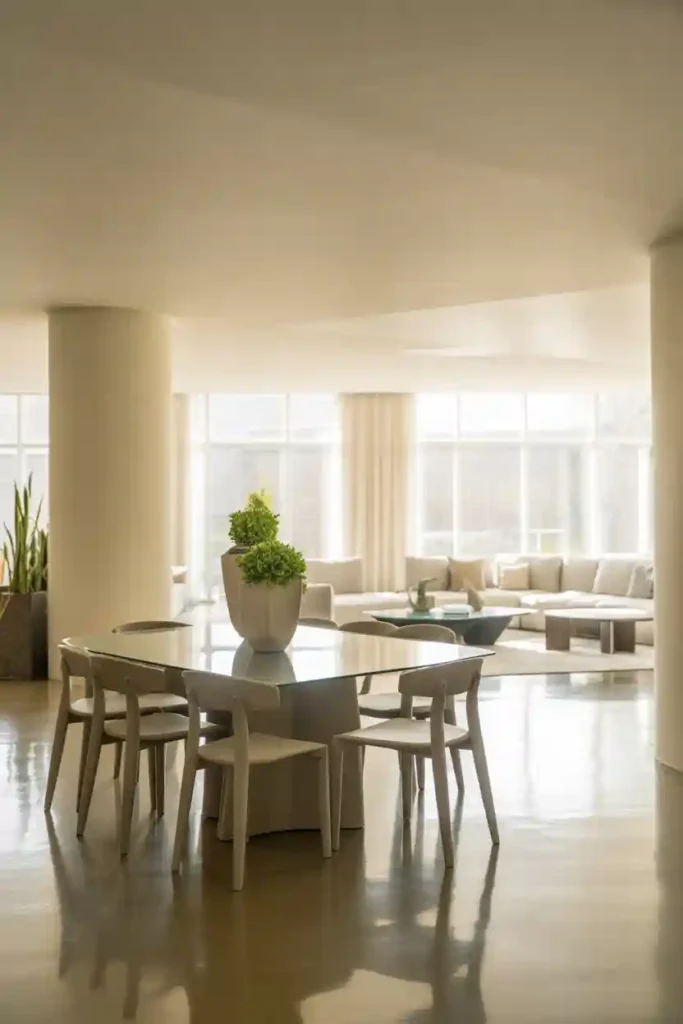 Open-Concept Contemporary Dining Space