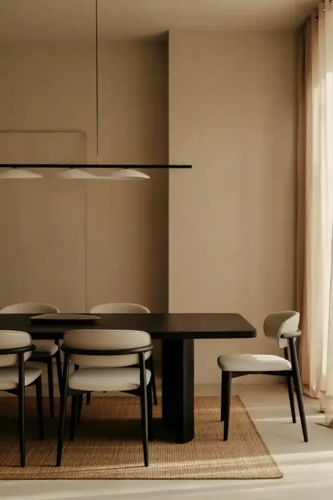 Black and Soft Beige