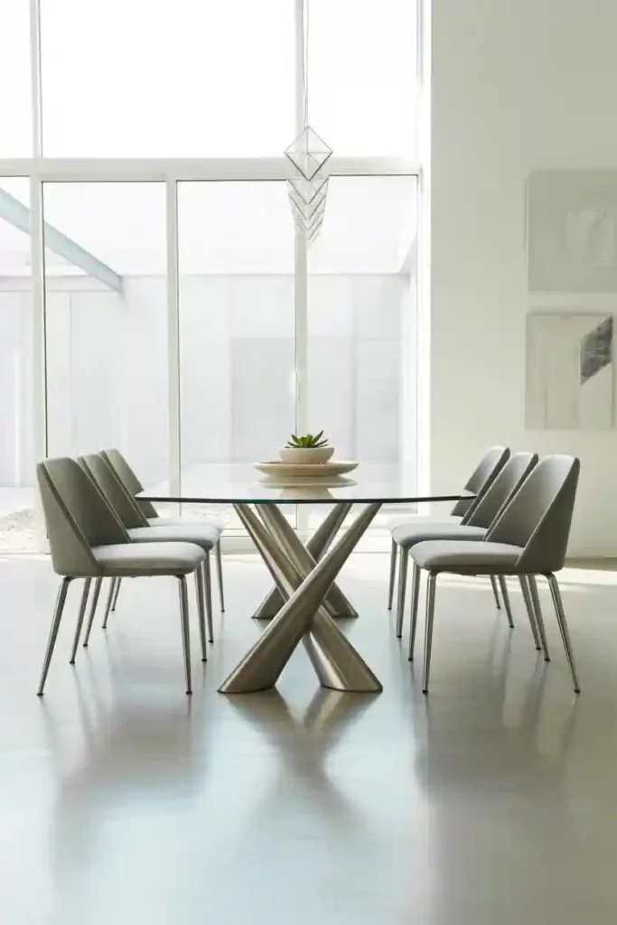 Glass Dining Tables for an Open Feel