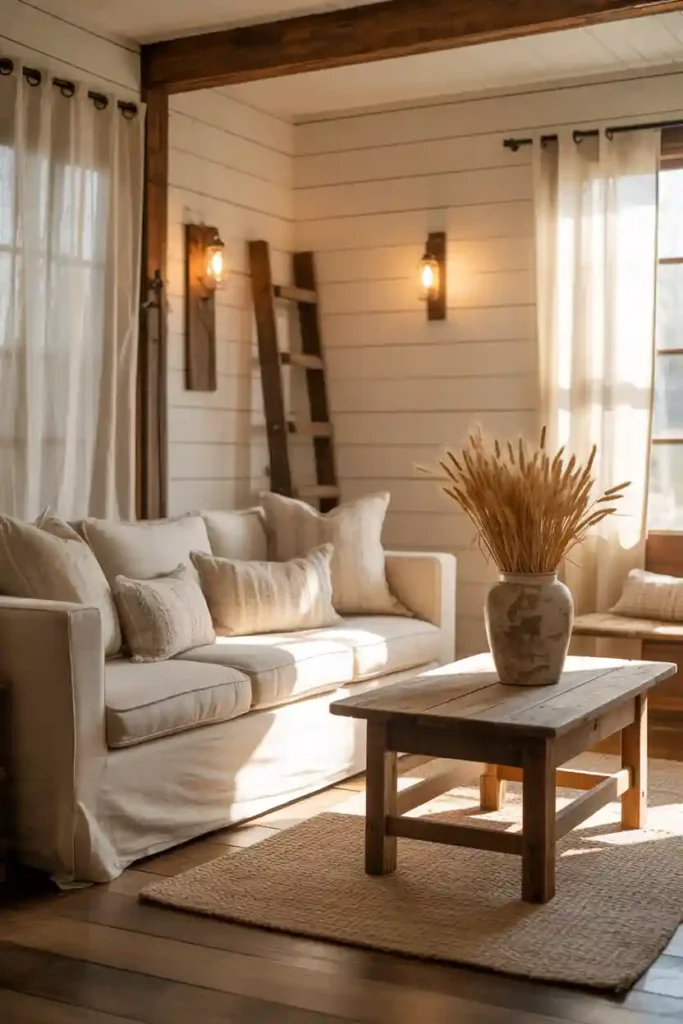 Neutral Color Palette with Pops of Warmth