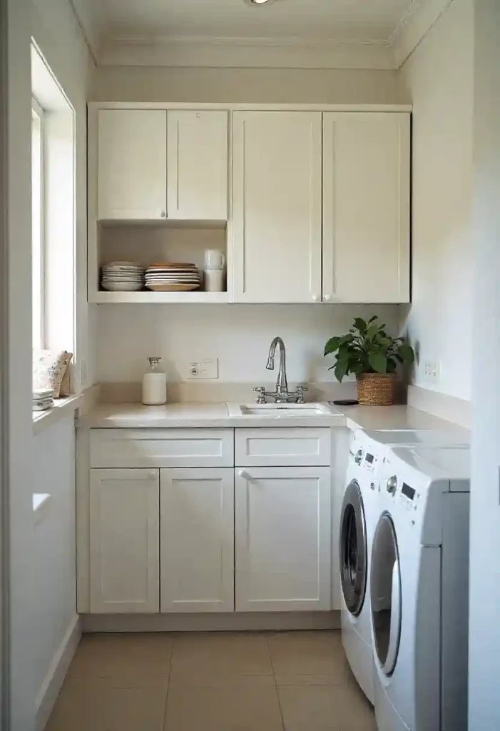 Sink with Built-In Storage Cabinet