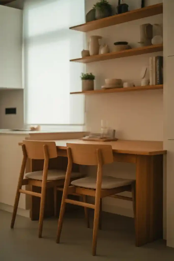 Wall-Aligned Rectangular Table