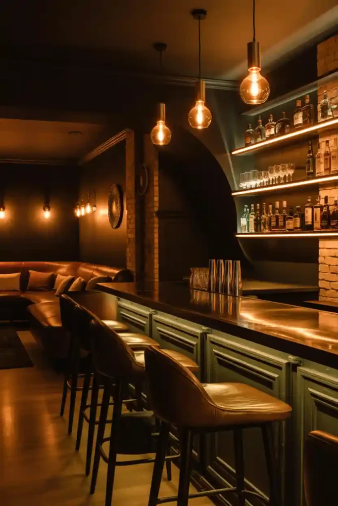 Basement Bar or Lounge Area